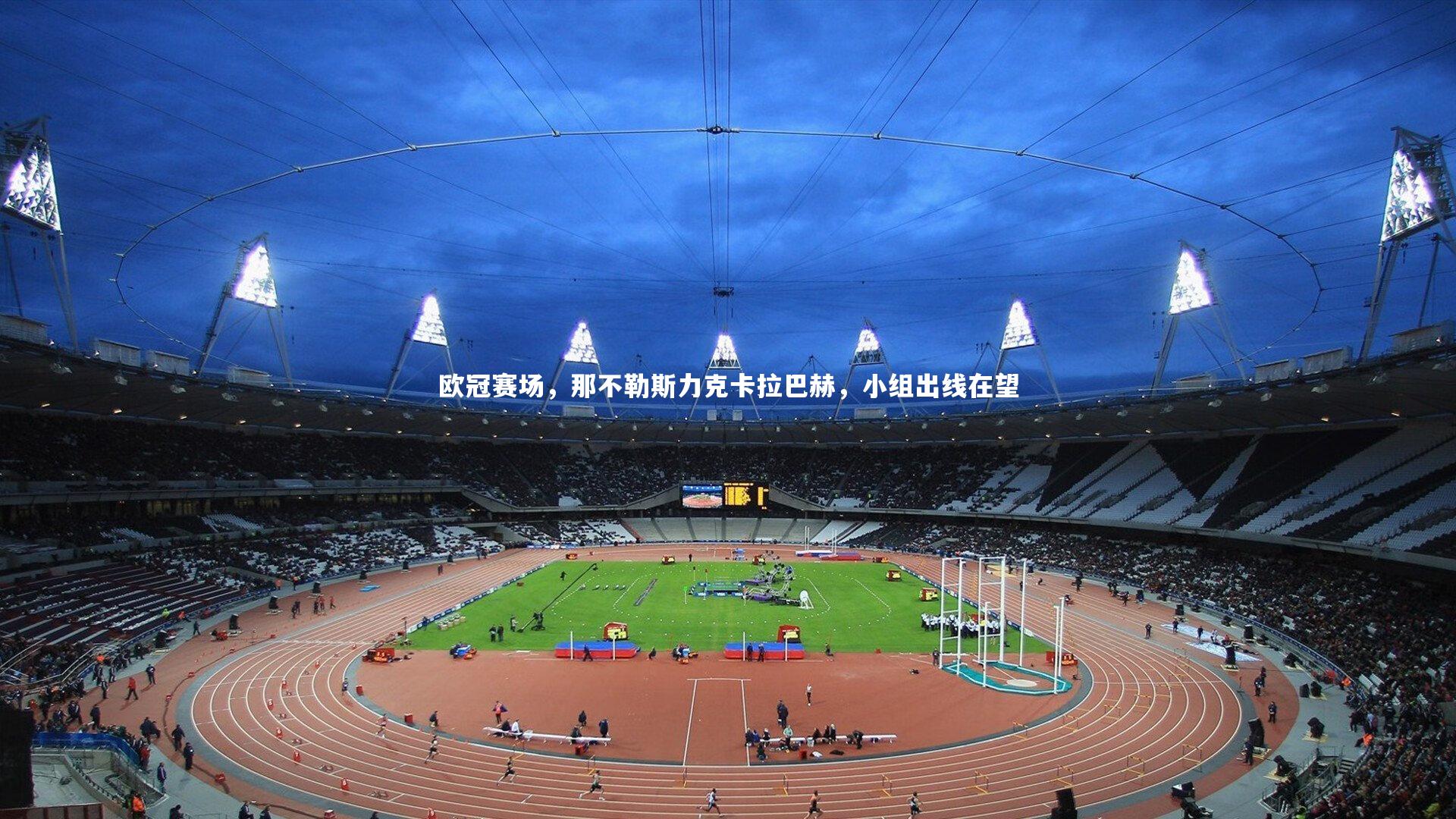 欧冠赛场，那不勒斯力克卡拉巴赫，小组出线在望